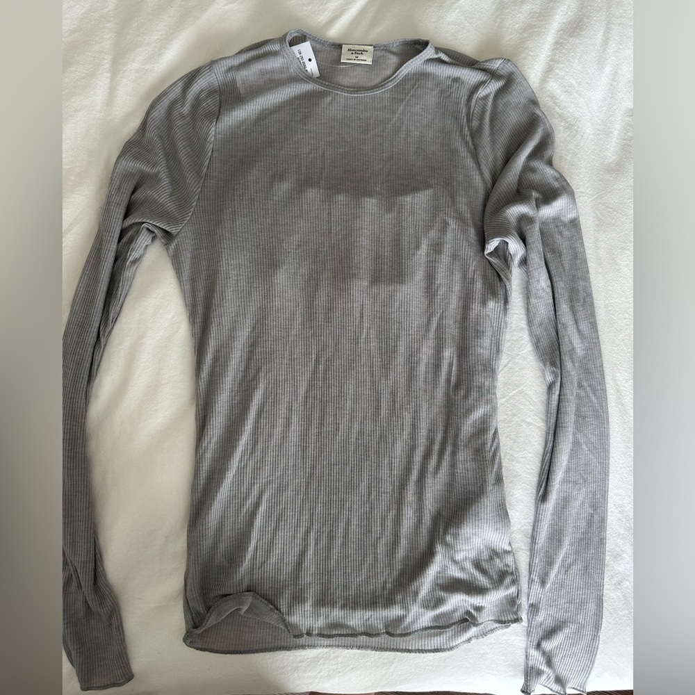Abercrombie Sheer long sleeve top